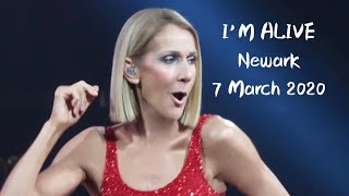 Celine Dion  I’m Alive  Live In Newark  8March2020 [upl. by Kalli]