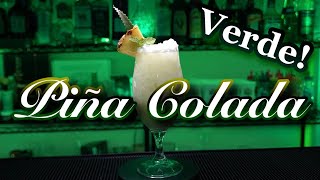 🍍 COMO hacer Piña Colada VERDE ✅  RECETA [upl. by Ahsil]