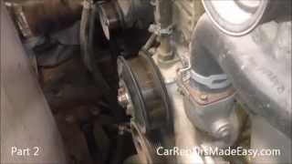 Ford Superduty 73 L Diesel Water Pump Replacement Part 2 [upl. by Richela]