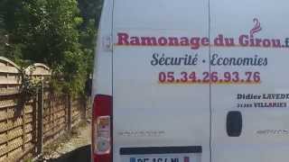 RAMONAGE DU GIROU Ramonage conduit poêle à pelets [upl. by Amersham]