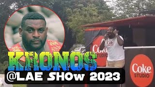 KRONOS  Performing Live during The Morobe Show 2023 PNG Top Solo Artist papuanewguineamusic [upl. by Tamsky]