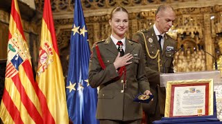 Princess Leonor’s Military Honor Cadet Ensign Appointment amp Grand Cross of Military Merit [upl. by Keung]