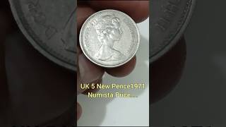 UK 5 New pence 1971 Coin Value ytshorts shorts [upl. by Dulciana923]