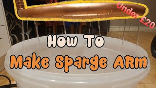 How To Make Sparge Arm Homebrew Brewing [upl. by Ekoorb180]