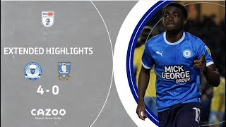 EXTENDED HIGHLIGHTS  Peterborough United thrash Sheffield Wednesday in PlayOffs First leg [upl. by Notnirt]