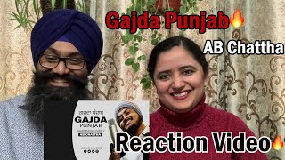 Gajda Punjab by Pakistani singer  AB Chattha  Reaction Video [upl. by Heindrick143]