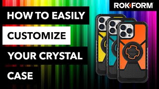 How to Easily Customize Your Rokform Crystal Case with the Vinyl Stickers [upl. by Kennard]