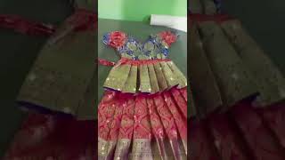 how to make old saree peplum And lehengashorts fashion design lehengadesign [upl. by Ettesoj]