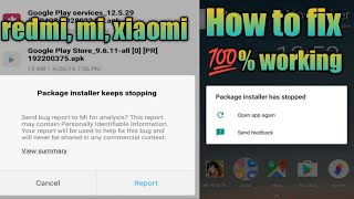 fix package installer has stopped redmi  4a redmi 8a  package installer keeps stopping redmi [upl. by Pasol]