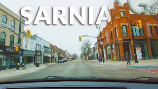 Sarnia  Downtown Drive  Ontario Canada [upl. by Acebber]