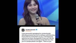 JANELLA SALVADOR NAG SORRY MATAPOS MAG VIRAL [upl. by Ailev]