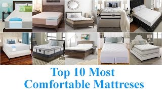 Top 10 Most Comfortable Mattresses 2020 [upl. by Art]