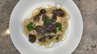 Chicken Marsala Recipe with Spaghetti Dinner [upl. by Orsay551]