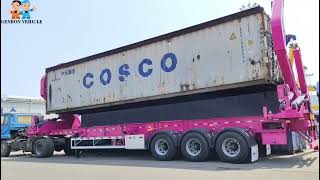 Container side lifter semi trailer truck made in China [upl. by Gough]