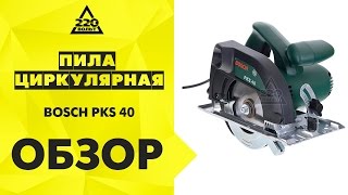 Обзор Пила циркулярная BOSCH PKS 40 [upl. by Leaj551]