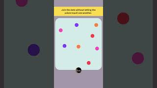 Connect the dots without crossing the LINES  Line Puzzle Game  Connect the Dots Game [upl. by Pulsifer]