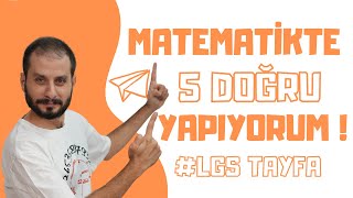 MATEMATİKTE 5 DOĞRU YAPIYORUM  8 SINIF [upl. by Buerger762]