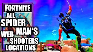 All SpiderMan’s WebShooters Locations  Fortnite [upl. by Latoniah]