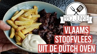 Vlaams Stoofvlees uit de Dutch Oven  BBQ Junkie [upl. by Prentice993]