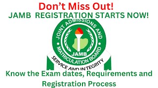 JAMB 2024 Registration Starts NOW  Easy Steps to Register with Less Stress [upl. by Vannie]