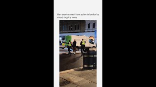 Police Cant Catch Man Gently JOGGING Away [upl. by Rolf813]