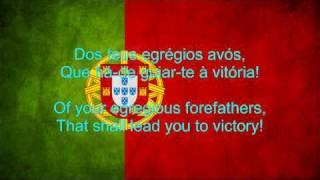 Portugal National Anthem English lyrics [upl. by Ashla]