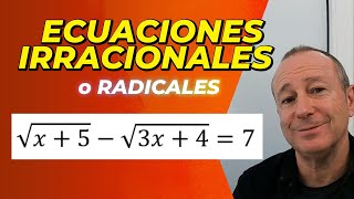 Ecuaciones irracionales radicales [upl. by Utter]