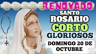 El Santo Rosario corto de hoy domingo 20 OCTUBRE 2024 misterios gloriosos🌹♥️✝️✨🙏Virgen María  NUEVO [upl. by Kcirrek]