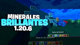 TEXTURE PACK de MINERALES BRILLANTES para MINECRAFT JAVA 1206 120 119 117 OPTIFINE [upl. by Narcis]