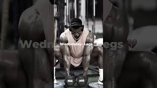 DAILY WORKOUT SPLIT ✌👈minivlog gymworkout timetable youtubeshort bodybuilding [upl. by Monjan]