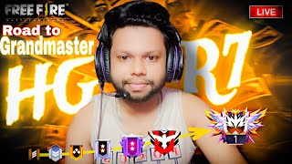 New Grandmaster Top 1 Push V Badge Lobby ❤ FF LIVE ✌ Free Fire LIVE hgr7live [upl. by Aslam905]