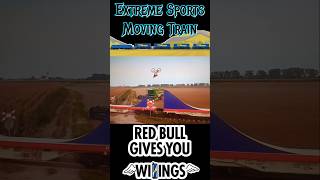 BMX tricks on moving train redbull extremesports movingtrains shortsfeed shorts fyp fypシ゚ [upl. by Anilef474]