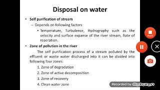 Disposal of sewage effluent part 1 [upl. by Knorring933]