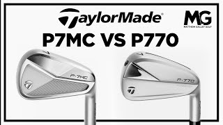 TaylorMade P7MC vs P770  Iron Comparison [upl. by Emelin]