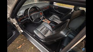 Driving the 1985 MercedesBenz 500 SEC  Oldenzaal Classics [upl. by Rolyab]