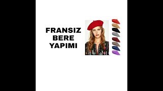 ÇOK KOLAY ELDE BERE DİKİMİ  KENDİN YAP  DIY FRENCH BERET [upl. by Ahcirt730]