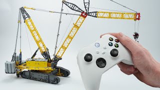 Driving the LEGO® Technic Liebherr Crawler Crane LR 13000 42146 with the Xbox Controller [upl. by Demodena]