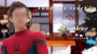 Fandoms React to Spiderman  47 [upl. by Puiia]