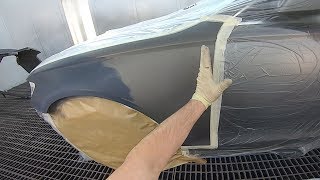 Car painting  Blending metallic  Iwata Pininfarina  Axalta Cromax Pro waterborne  Lechler clear [upl. by Ettenim975]