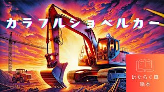 【はたらくくるま】カラフルショベルカー 【絵本読み聞かせ】 [upl. by Eirrahs]