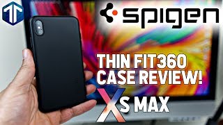 iPhone XS Max Spigen Thin Fit 360 Case Review [upl. by Nennek]