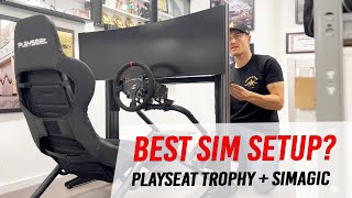 Is this the BEST SIM drifting setup Playseat Trophy  Simagic Alpha Mini [upl. by Rebekkah]