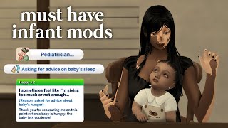 5 musthave infant mods for realistic gameplay  the sims 4 [upl. by Alane]