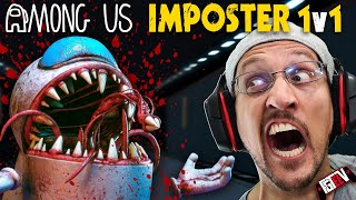 AMONG US but its TERRIFYING 1v1 Imposter vs Crewmate Game FGTeeV Plays IMPOSTER HIDE [upl. by Ledba]