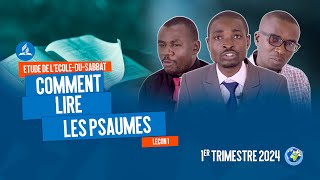 1ER TRIMESTRE 2024 ETUDE DE lECOLE DU SABBAT EDS LECON 1 [upl. by Eimak]