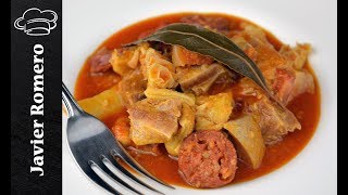 Como hacer callos a la madrileña l Recetas de Javier romero [upl. by Animar346]