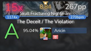 884⭐ Aricin  FA  The Deceit  The Violation Skull Fracturing Nightmare HR 9504 15❌ [upl. by Bertero]