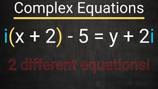 Solving Complex Equations  Step by Step Process [upl. by Eiahpets]