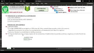 CONTABILIDAD CURSILLO UNIDAD 1 P1  Profe Claudio Cursillo Líder FCE UNA [upl. by Ria]