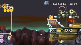 Newer Super Mario Bros Wii  World 8Final Bowsers Keep [upl. by Rainah]